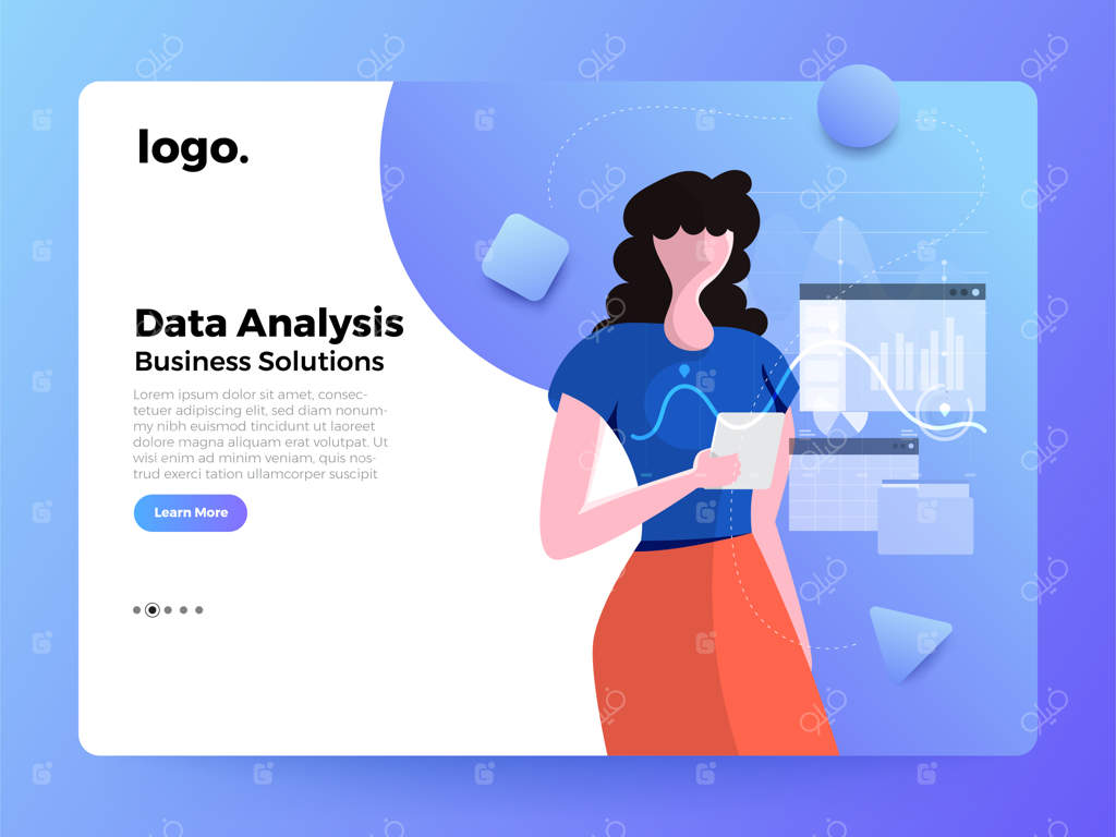 صفحه فرود کارگر خلاقیت و طراحی