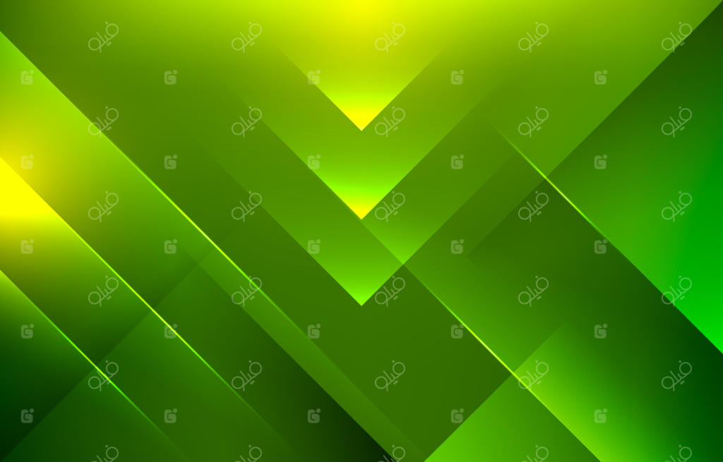 پس‌زمینه سبز مدرن و انتزاعی