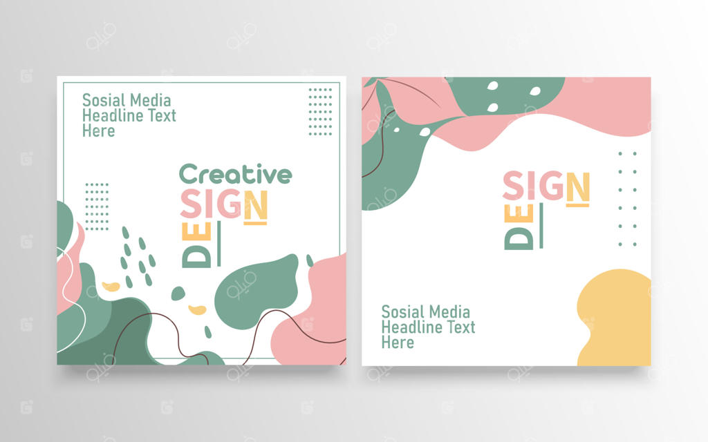 رنگ‌های نرم و انتزاعی