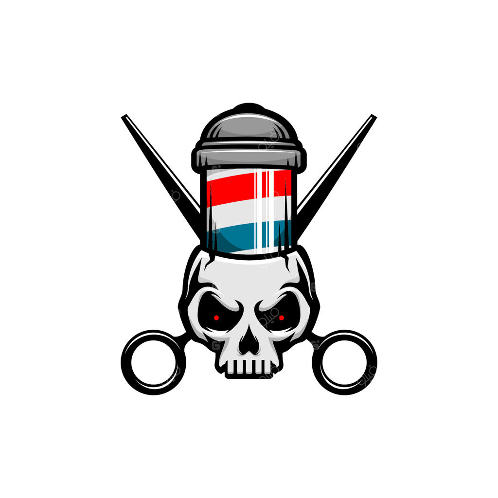 لوگوی آرایشگاه وکتور، قیچی آرایشگری