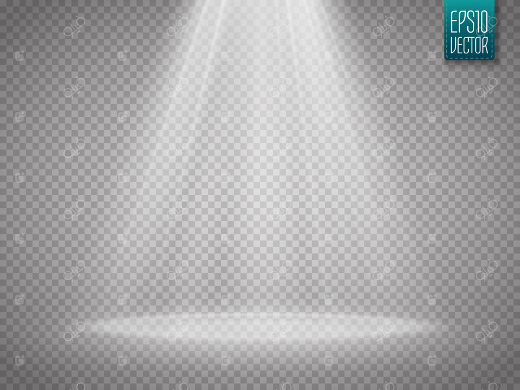 نورافکن برجسته: افکت نوری درخشان با پرتوها به صورت برداری