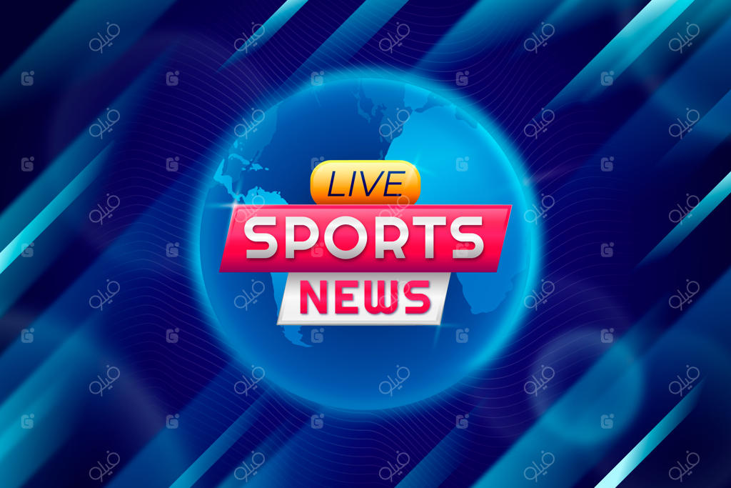 پس‌زمینه خبری ورزشی با گرادیانت رنگی