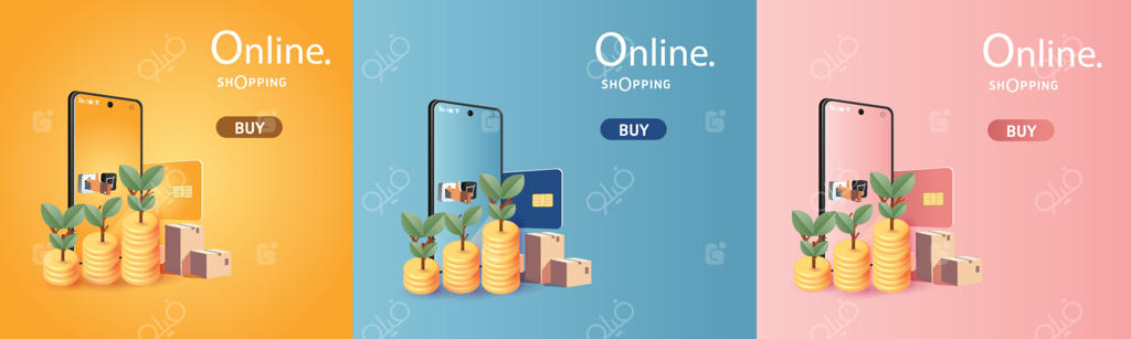 خرید آنلاین با موبایل: هنر کاغذی مدرن روی پس‌زمینه‌ صورتی با جعبه‌های هدیه. مفهوم فروش در اپلیکیشن شبکه‌های اجتماعی. گوشی سه‌بعدی با کیف خرید و چت