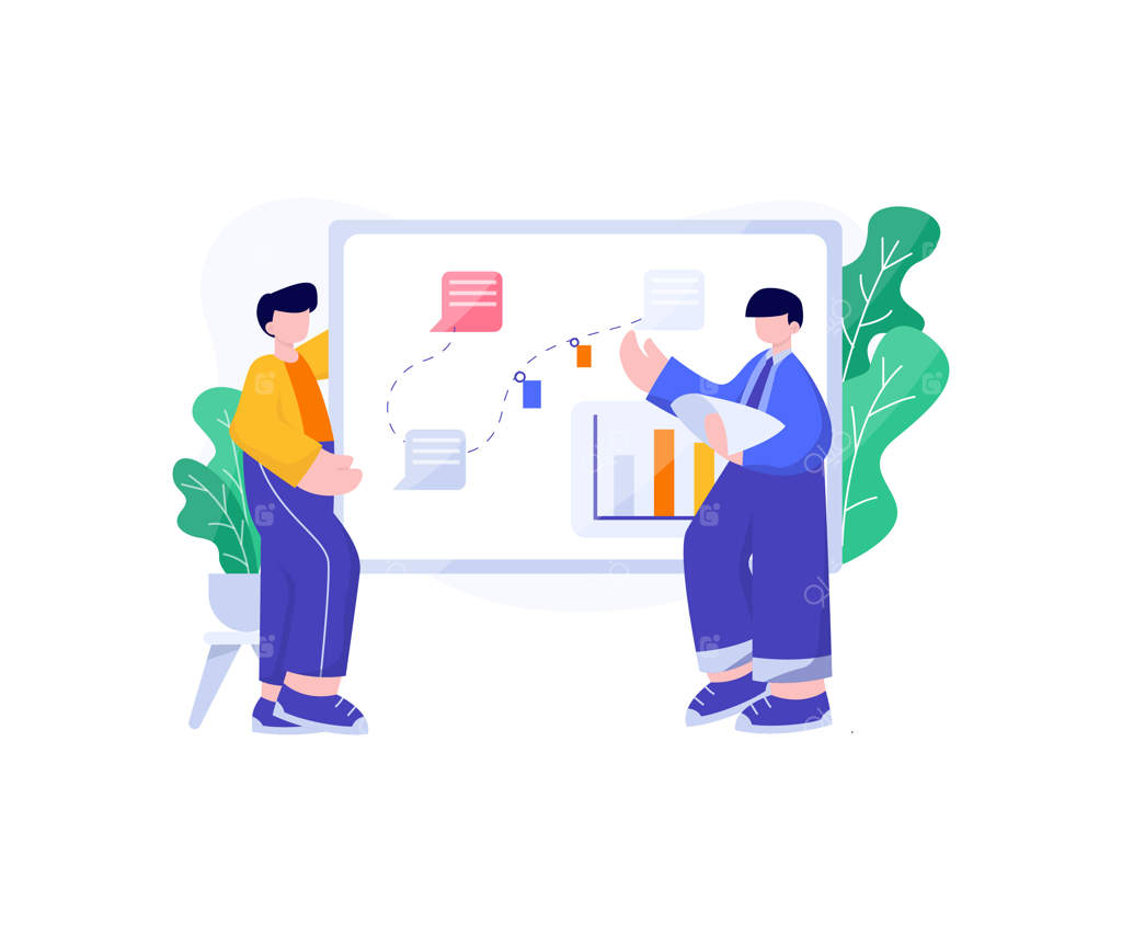 مفهوم توسعه کسب‌وکار بر روی زمینه سفید