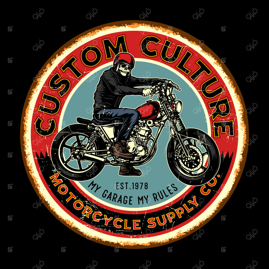 تابلوهای فلزی نوستالژیک فرهنگ شخصی‌سازی موتورسیکلت