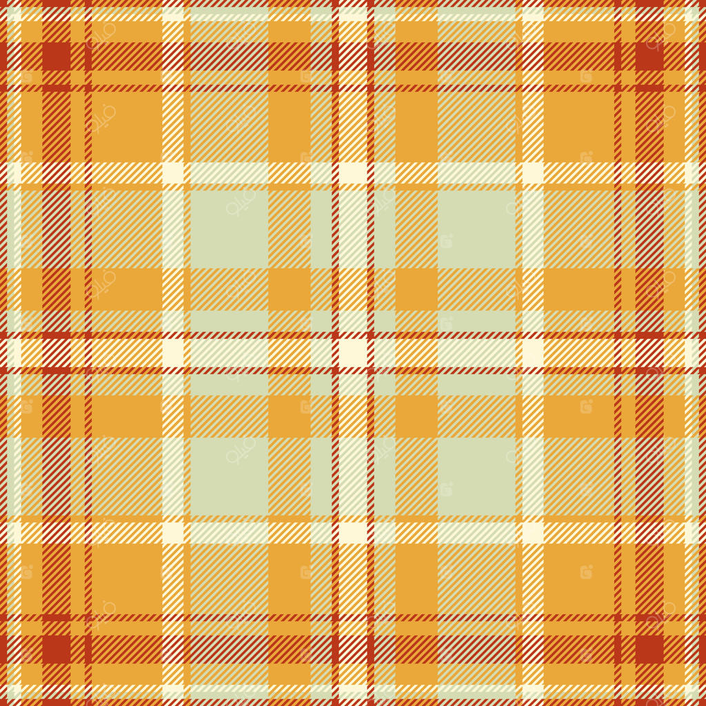 زمینه تارتان مفهومی بدون درز، طرح چهارخانه ساده. الگوی پارچه مربعی در رنگ‌های کهربایی و روشن.