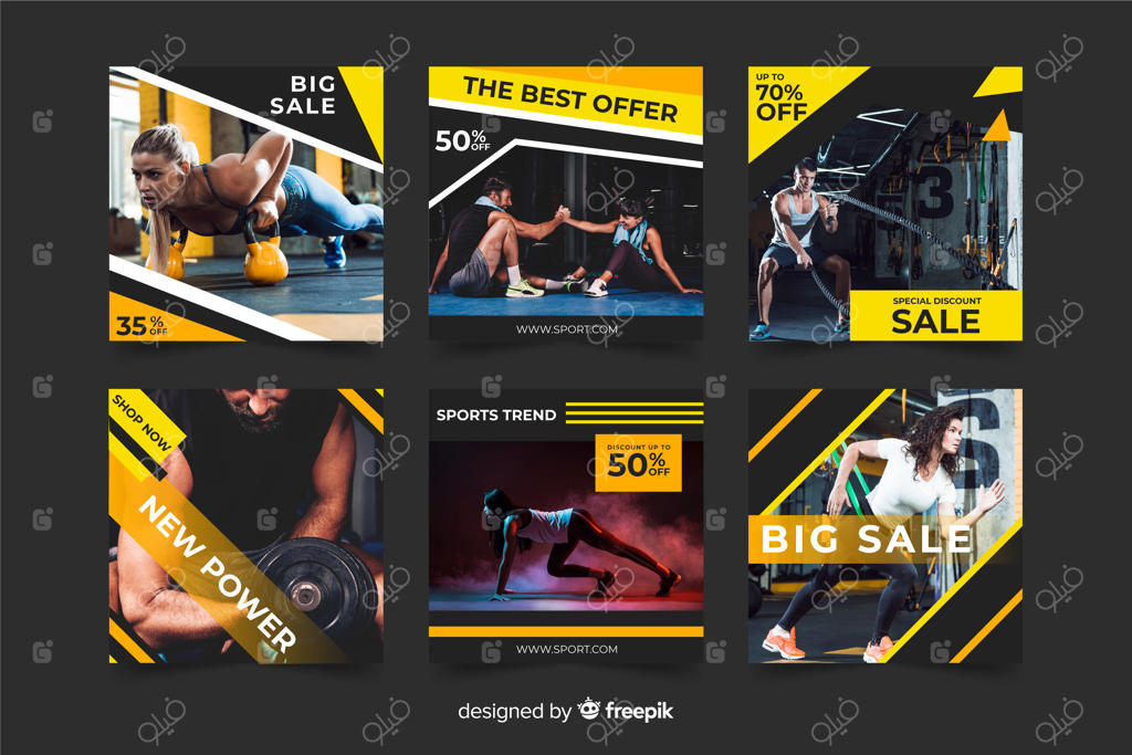 الگوی مجموعه پست اینستاگرام با عکس