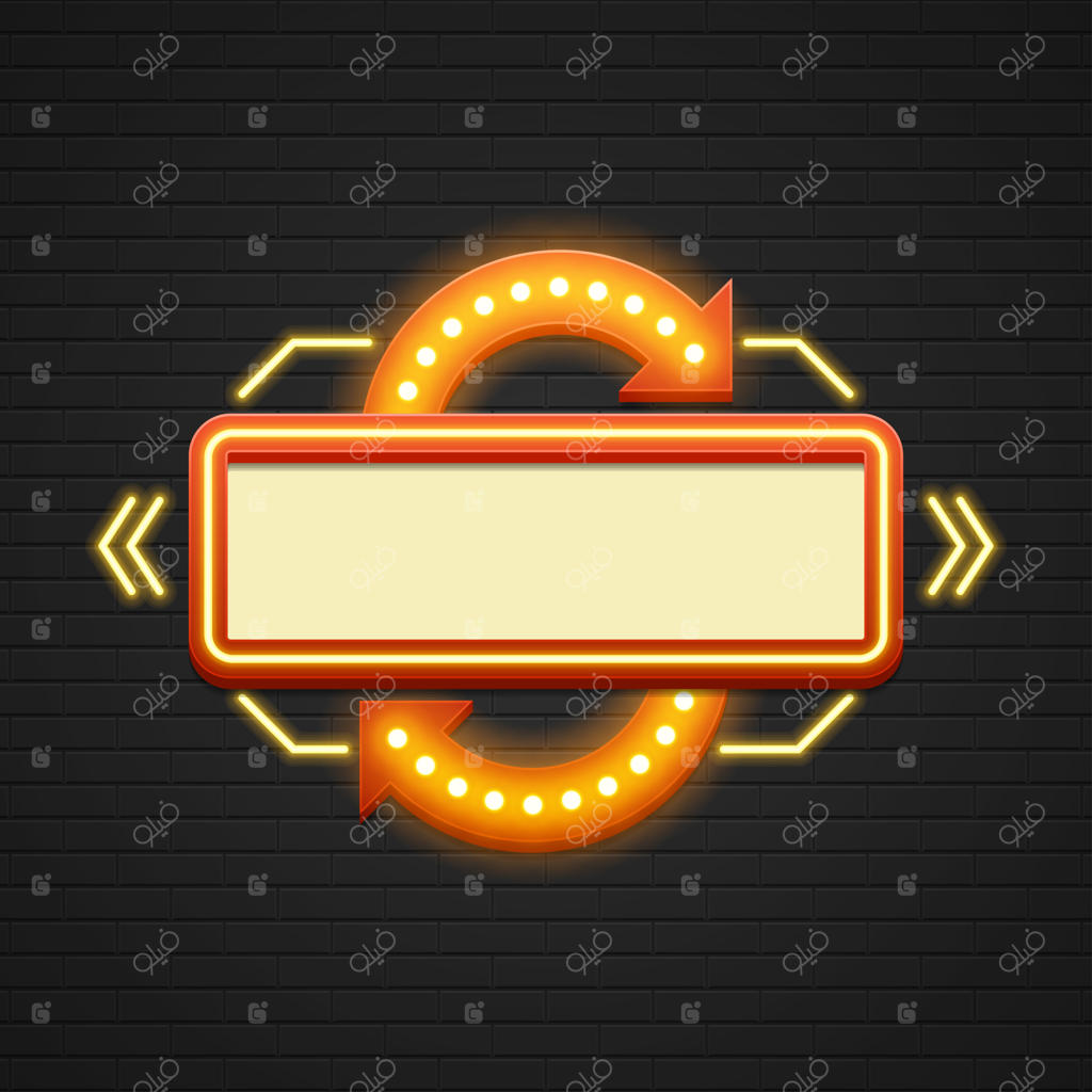 فروش تابلو نمایش قدیمی: تابلوهای سینما با حباب‌های نوری و چراغ‌های نئون