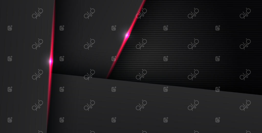 طراحی پس‌زمینه انتزاعی شیک با رنگ‌های سیاه و قرمز به صورت وکتور حرفه‌ای