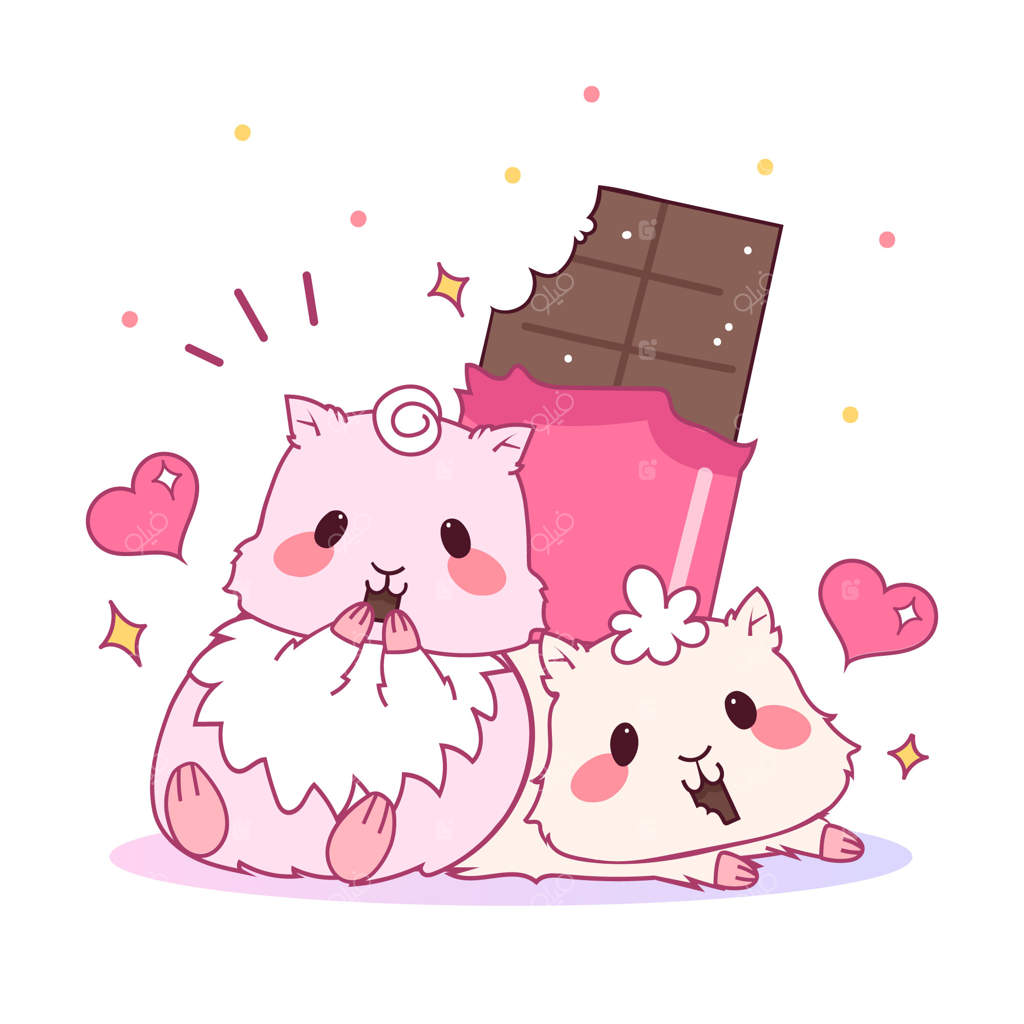 زوج حیوانات بامزه ولنتاین با همسترها