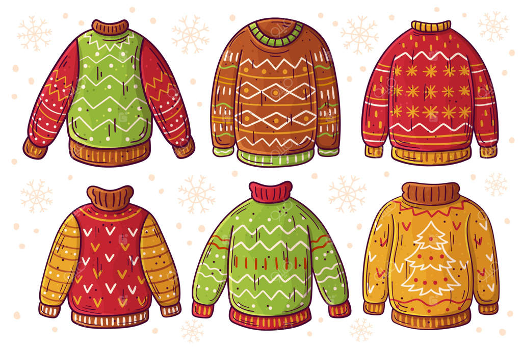 مجموعه‌ای از ژاکت‌های زشت دست‌کشیده شده