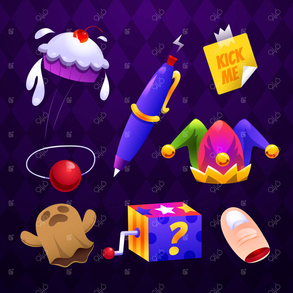 مجموعه عناصر گرادیان برای روز دروغ آوریل