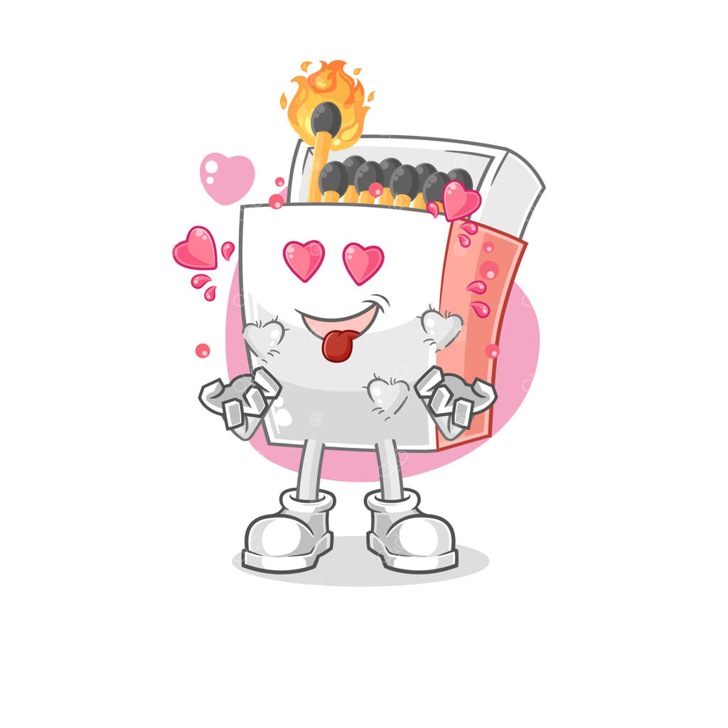 شخصیت کارتونی کبریت عاشقانه