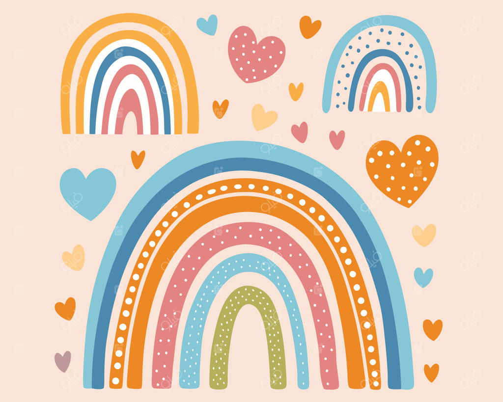 رویای عشق پاستلی و رنگین‌کمان‌ها