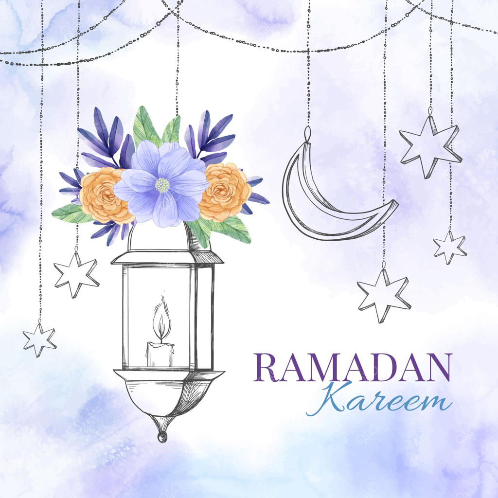 تصویرسازی آبرنگی رمضان کریم