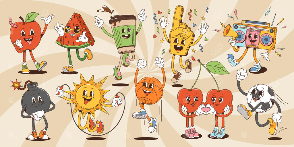 شخصیت‌های کارتونی خفن، مجموعه روان‌گردان و فانکی