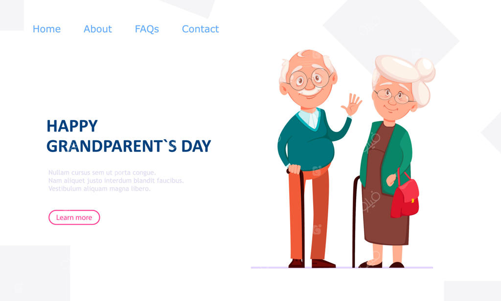 پدربزرگ و مادربزرگ شاد