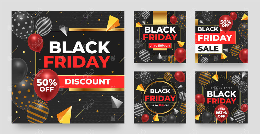 مجموعه‌ پست‌های اینستاگرامی جذاب برای حراج بلک فرایدی