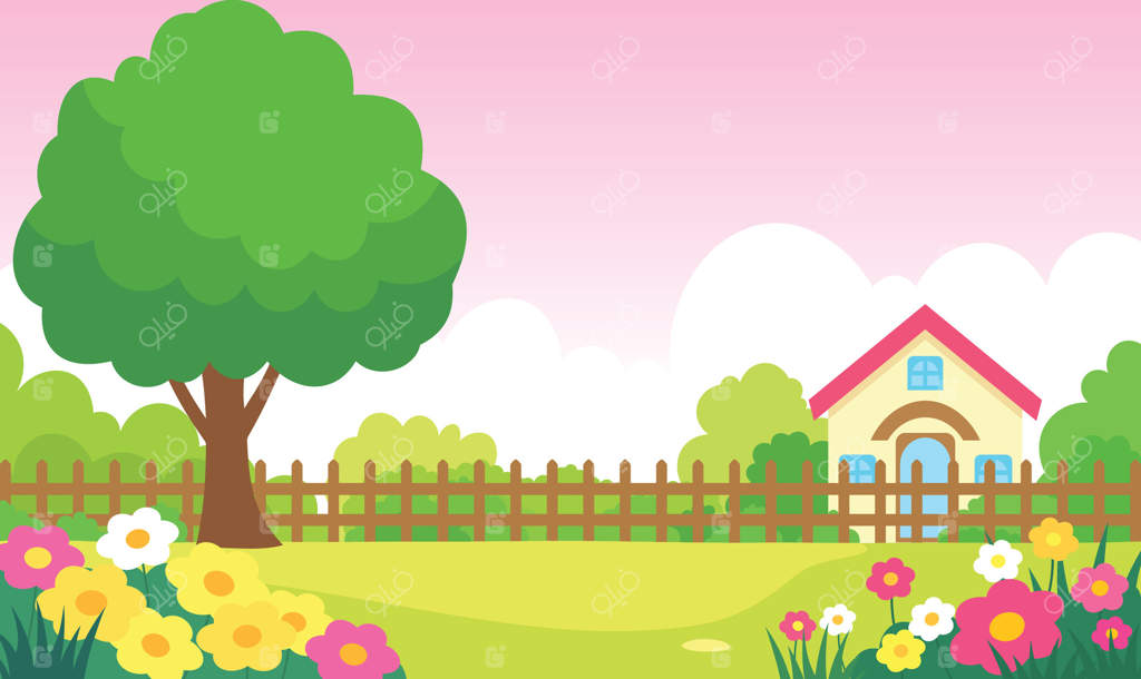 خانه زیبا با باغ گل‌های رنگارنگ در منظره تابستانی پارک فضای باز