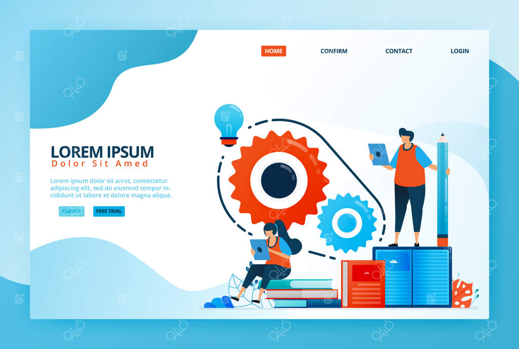 تصویرسازی کارتونی برای حل مسائل با مطالعه و ایده‌پردازی: یافتن راه‌حل‌ برای مشکلات با بحث و خواندن کتاب‌ها.