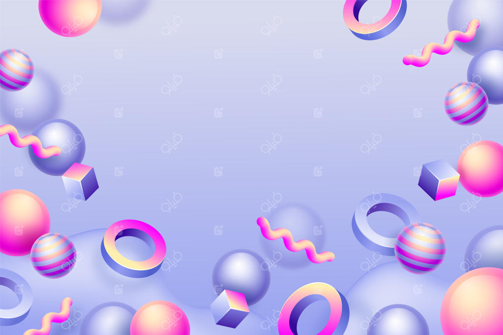 پس‌زمینه سه‌بعدی انتزاعی