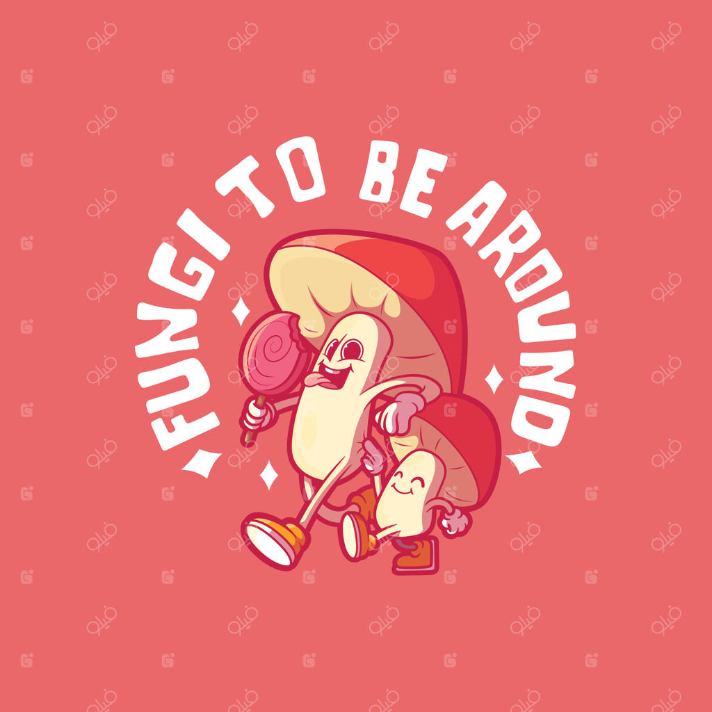 شخصیت‌های قارچی در حال قدم زدن و لذت بردن - تصویرسازی برداری از طراحی مفهومی طبیعت و تخیل