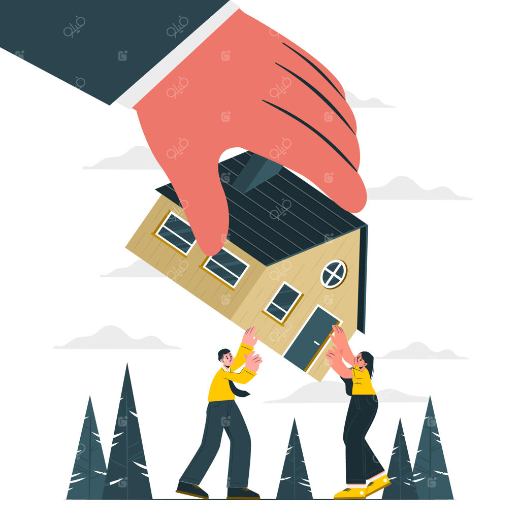 تصویرسازی مفهوم تخلیه مستأجر