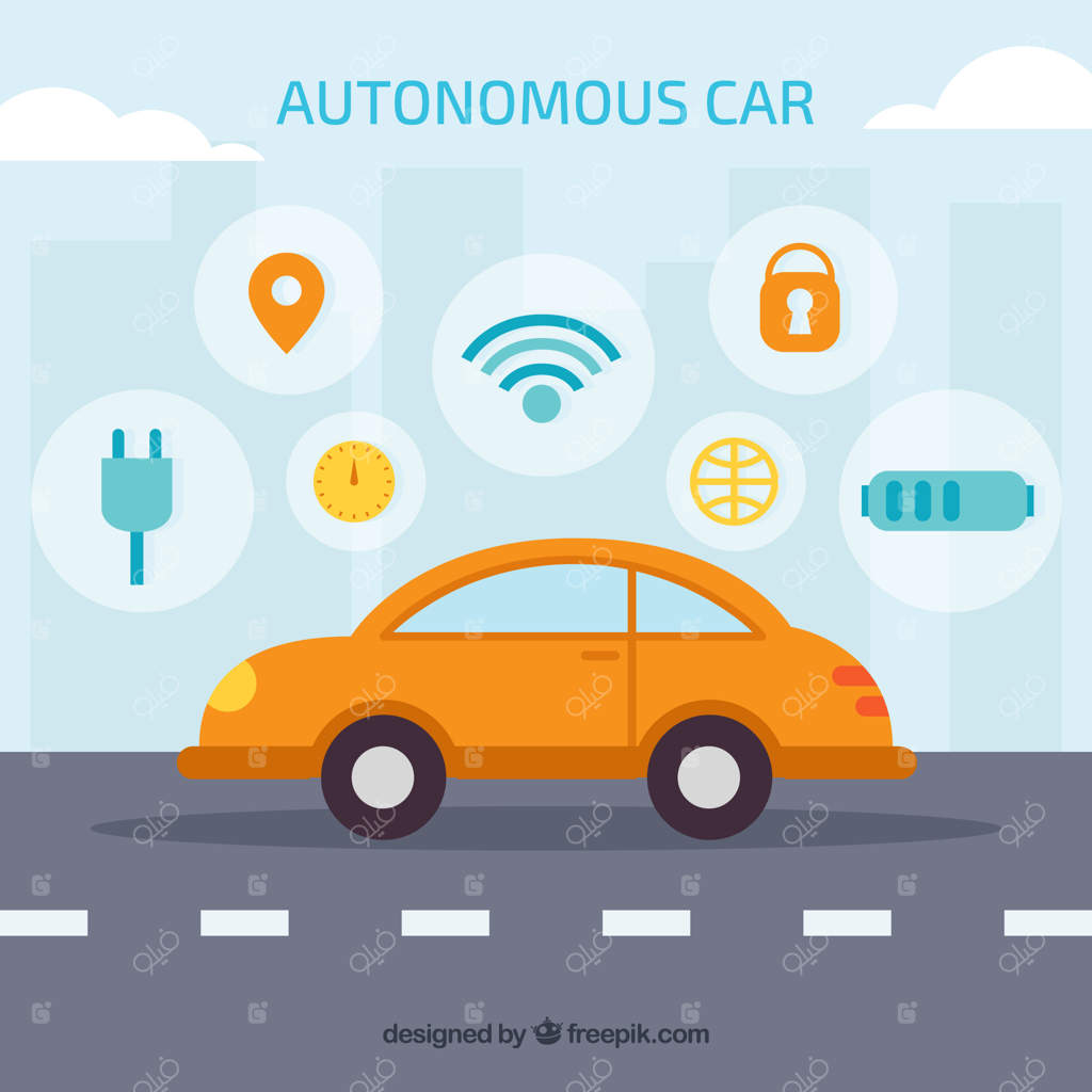 ماشین خودران آینده‌نگر با طراحی تخت