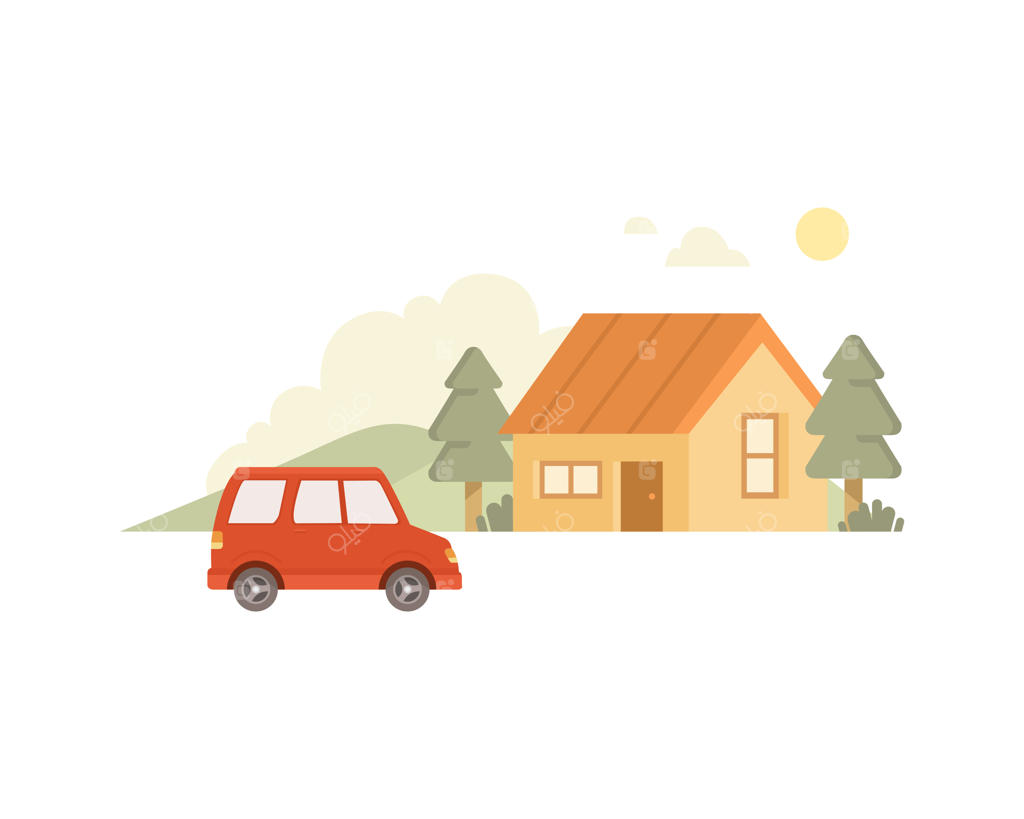 تصویرسازی خودرو و خانه