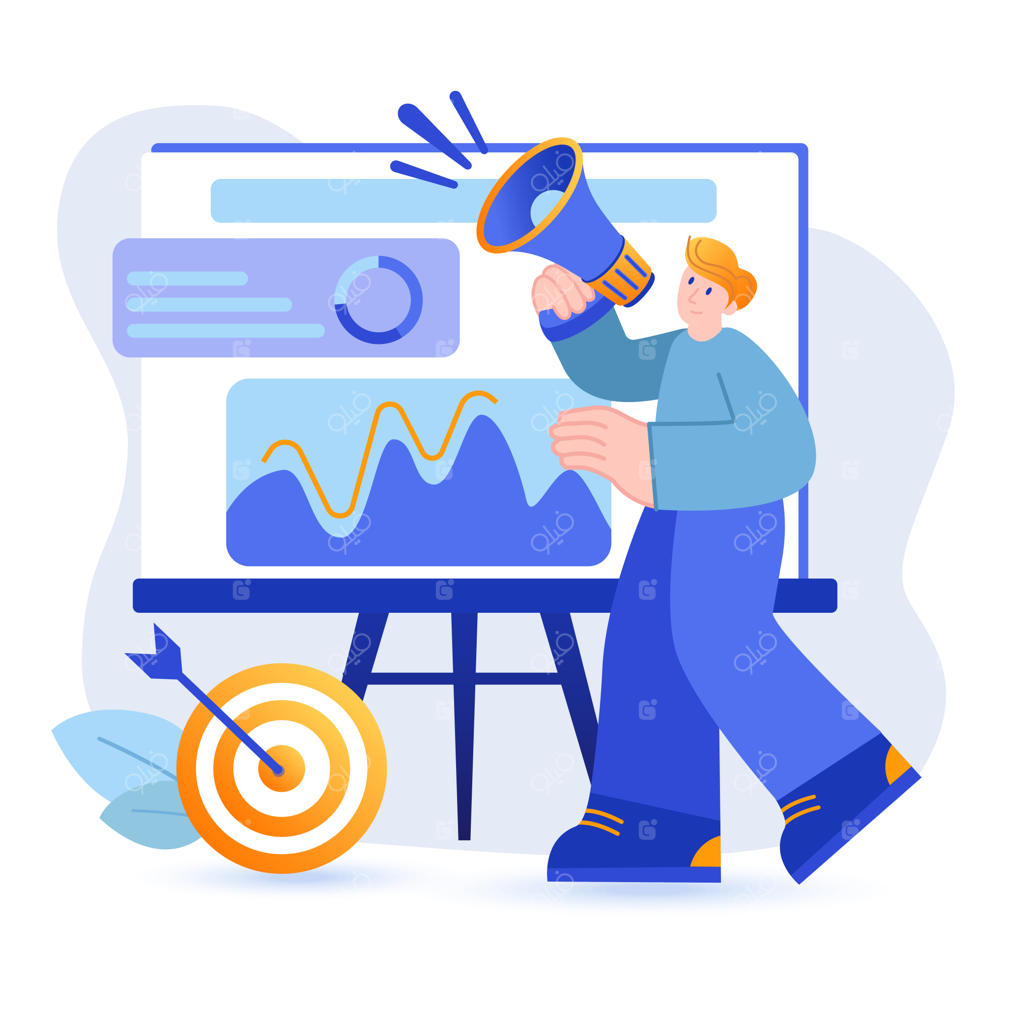 تصویرسازی دکوراسیون اتاق سالمندان به سبک مسطح