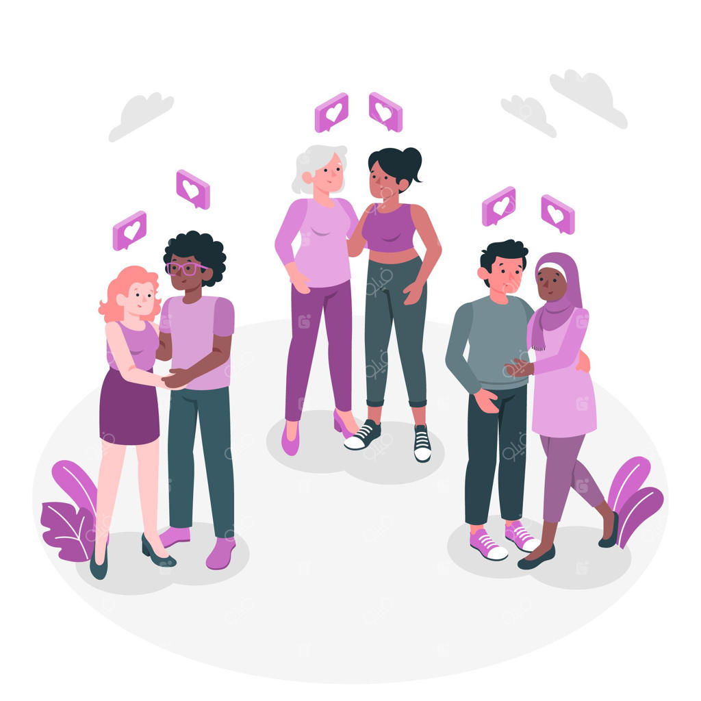 تصویرسازی مفهوم عشق آزاد