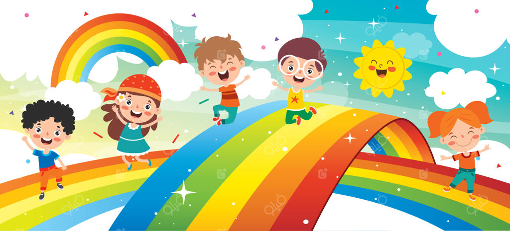 مفهوم رنگین کمان رنگارنگ