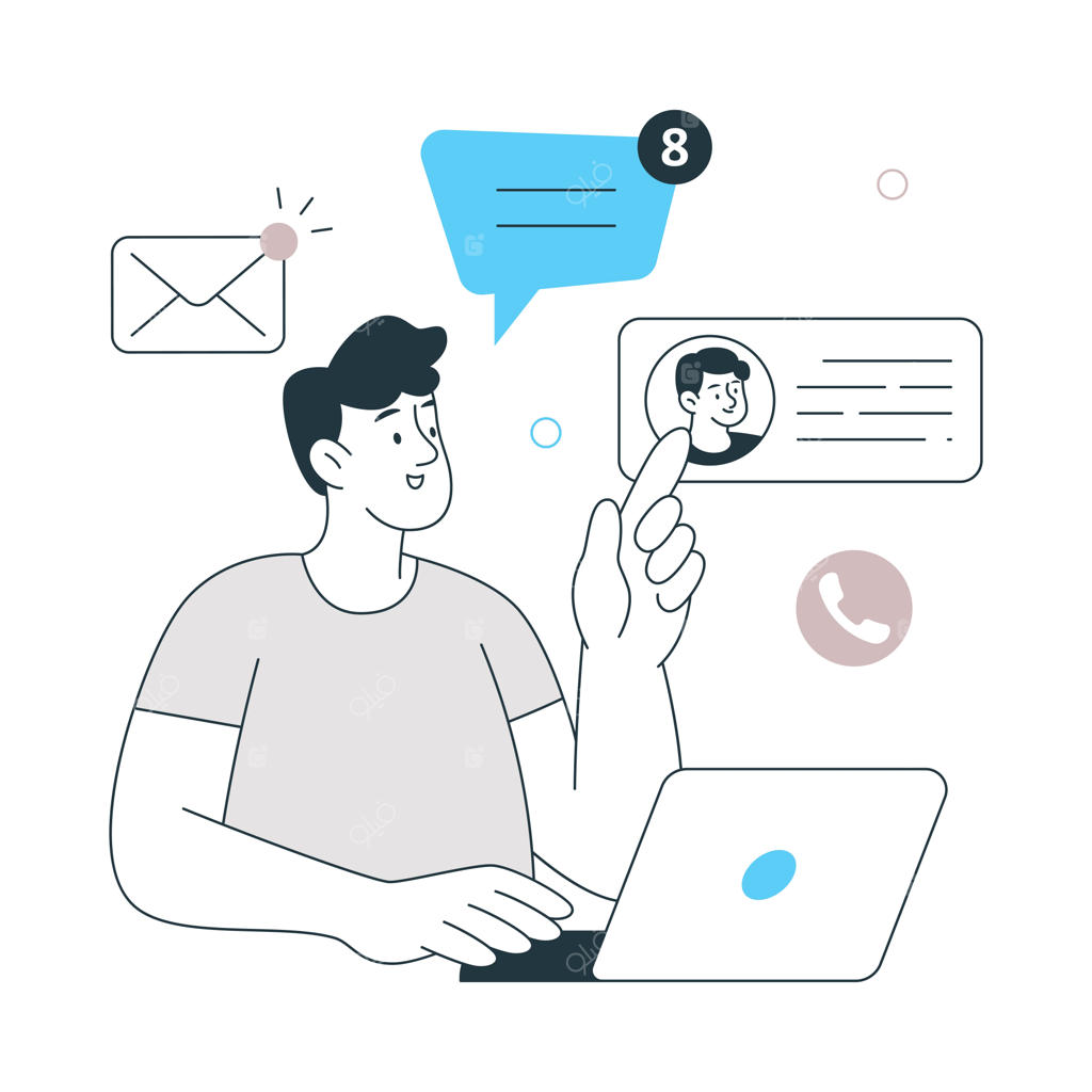 تصویرسازی وکتور حذف عوامل حواس‌پرتی با طراحی سبک تخت، فایل EPS 10