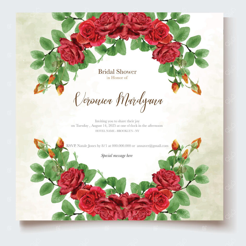 قالب‌های قاب عروسی برای دوش عروس