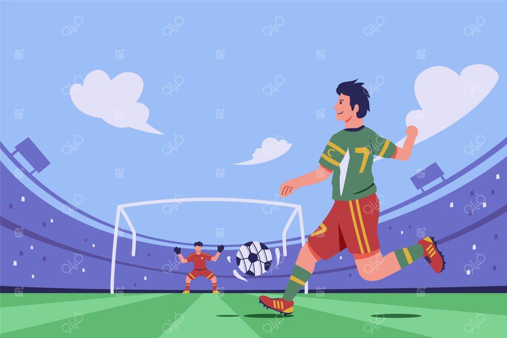 بازیکنان فوتبال تخت در مسابقه