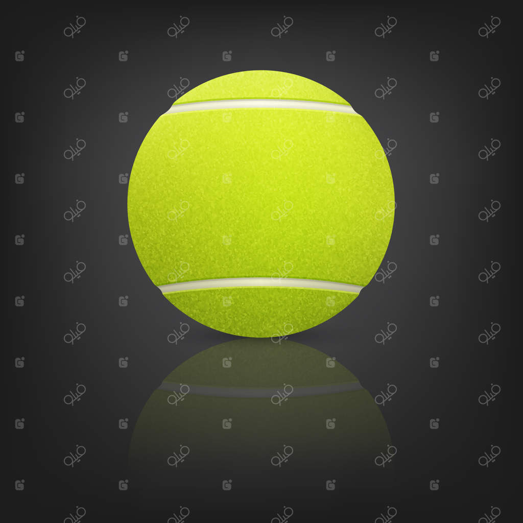 تصویرسازی توپ تنیس