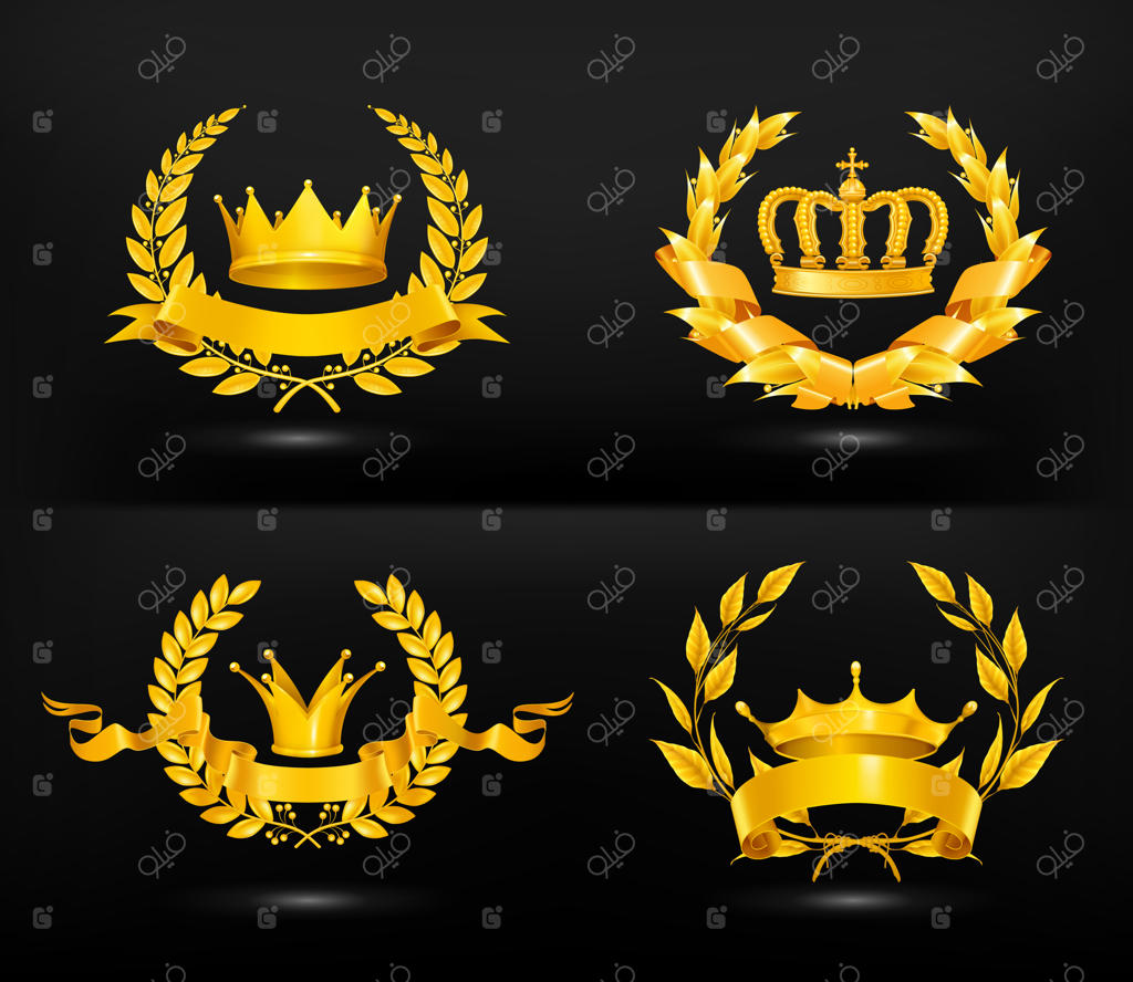 نشان کلاسیک، بر زمینه‌ای مشکی