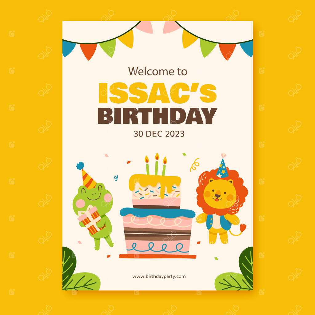 طراحی قالب تولد دستی