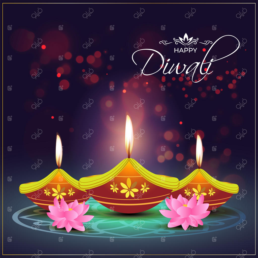 تصویرسازی وکتور برای تبریک دیوالی مبارک