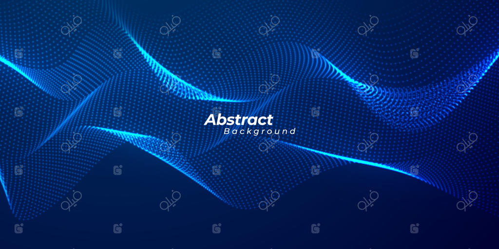 پس‌زمینه انتزاعی جریان پویای ذرات مایع