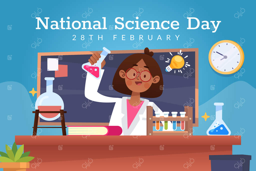 پس‌زمینه‌ی ساده برای روز ملی علوم
