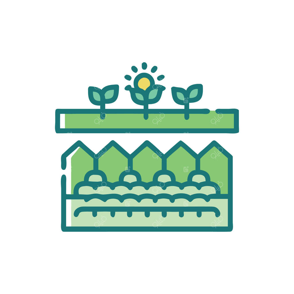 نماد منحصر به فرد باغ بام برای طراحی