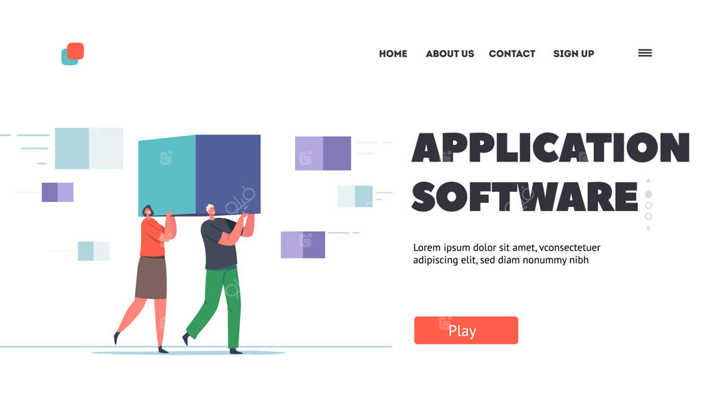 قالب صفحه فرود نرم‌افزار کاربردی - مهندسان کوچک حرفه‌ای اطلاعات کلان را مدیریت می‌کنند