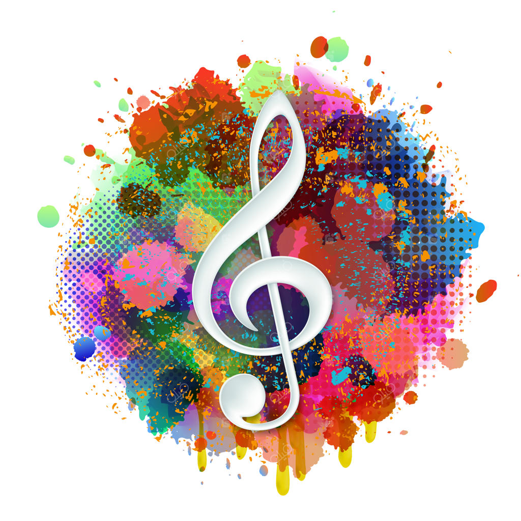 کلید سل سفید روی طرح اسپری رنگارنگ و پس‌زمینه انتزاعی پاشش رنگ