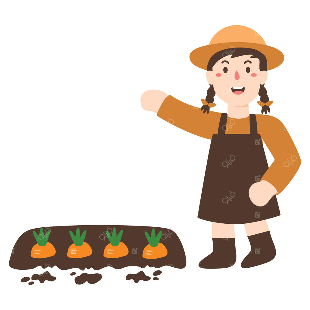 تصاویر کودکان در حال کاشتن گل در باغچه