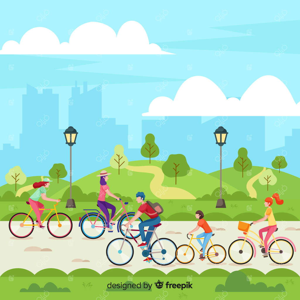 دوچرخه‌سواری در پارک