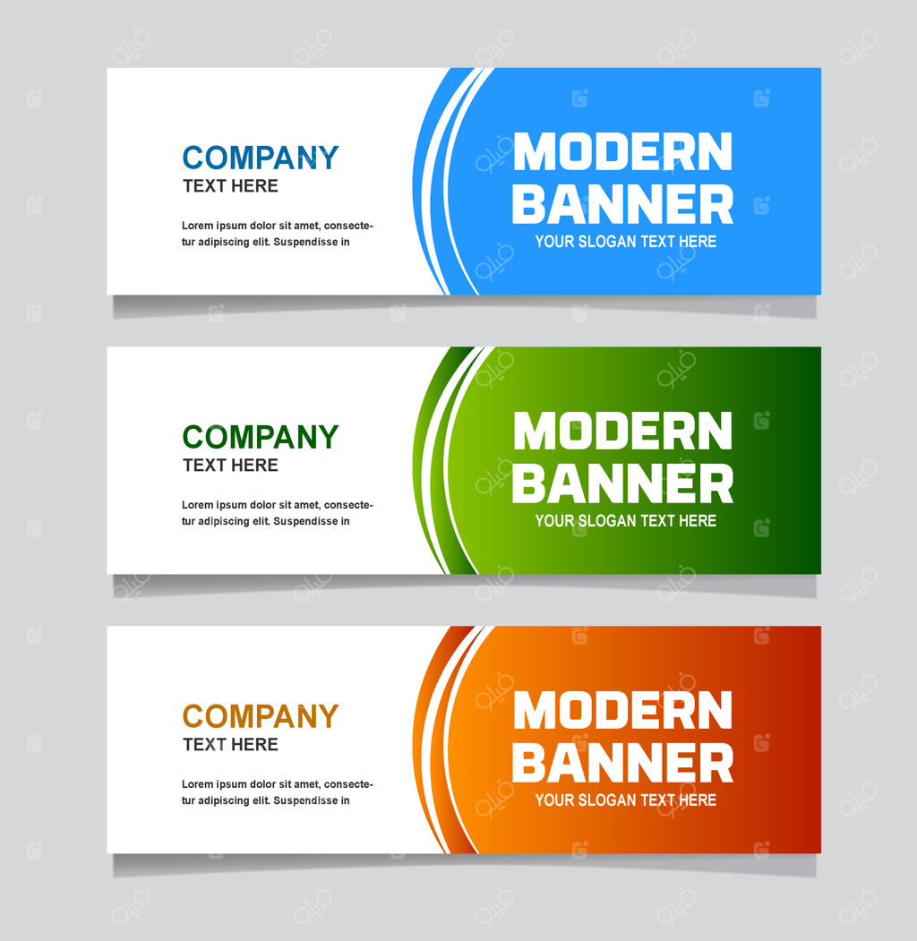 قالب طراحی بنر مدرن