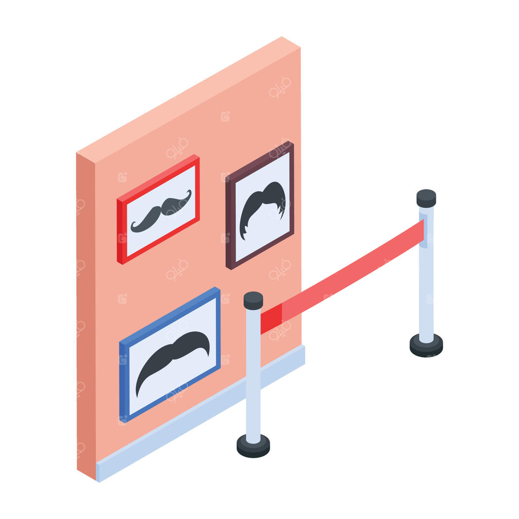 نماد ایزومتریک لوازم آرایشگری