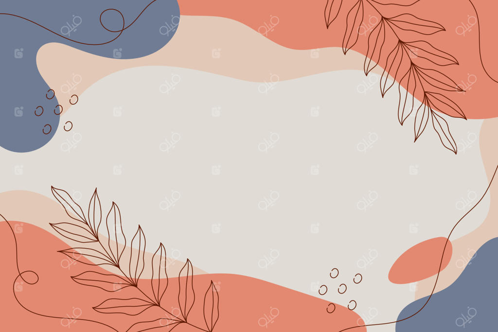 زمینه گیاهی ساده و دست‌کشیده