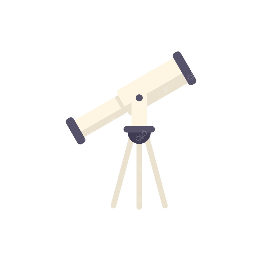 آیکون وکتور تخت تلسکوپ؛ طرح ایزوله مناسب برای تحقیقات، تست و آنالیز آزمایشگاهی